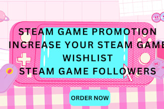 do steam game promotion, steam game wishlist, followers, game promotion