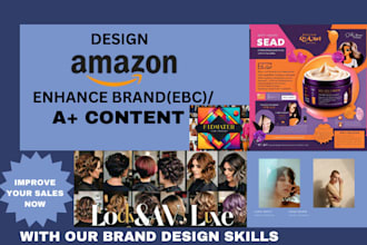 design amazon ebc, custom amazon a plus content, infographic and product listing
