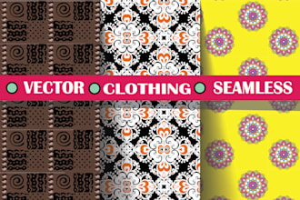 design textile seamless clothing fabric vector pattern