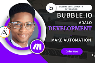 develop setup bubble saas bubble app bubble mvp make com zap as bubble developer
