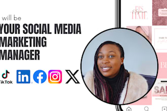 be your social media manager and I create social media content strategy