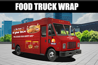 do food truck wrap, food truck decals