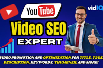 be your youtube SEO expert for video optimization and channel growth