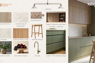interior design modern kitchen and bathroom