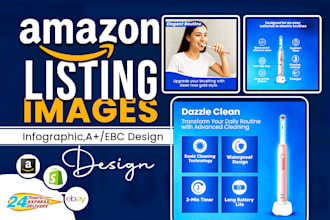 design product infographic, amazon pictures, listing images and ebay design