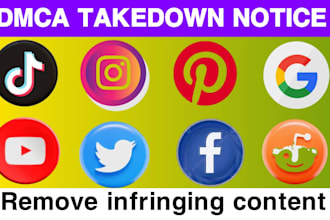 takedown infringing defaming content from tiktok,reddit,google,fb,yt,ig,x bydmca