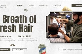 build a hair salon website
