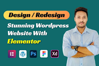 build wordpress website using elementor