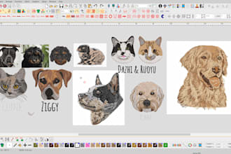 do expert  dog cat pet  etc embroidery digitize with in hour