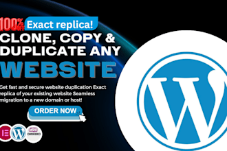 clone duplicate and copy wordpress website