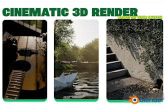 create 3d environment renders from your sketch or idea