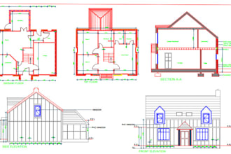 do projects of civil and architectural drawing in autocad