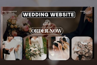 create a premium wedding website invitation, rsvp