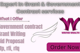 apply for grants, grant proposal, bid proposal, government contract, rfq rfp rfi