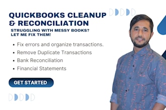 do quickbooks cleanup, reconciliation, and bookkeeping