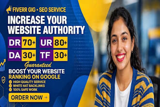 boost DR ur da tf domain authority with powerful SEO backlinks