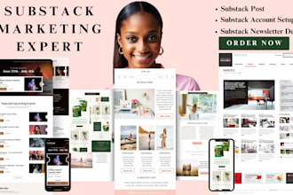 setup substack account, substack post, editable substack newsletter template