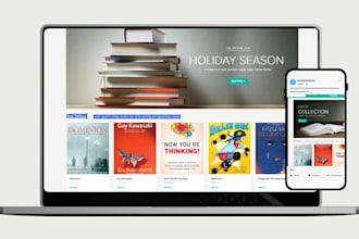 design christian book shopify store comic book, children book shopify website