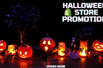 do promotion for halloween, halloween store,  shopify store, shopify marketing