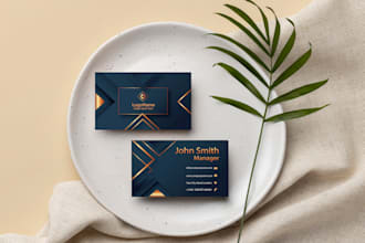 provide professional luxury unique business card within 24h