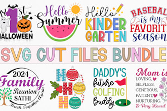 create svg cut files bundle designs for etsy, cricut and more