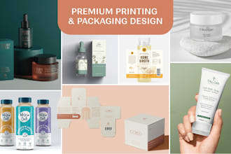design or redesign all types of packaging, label and sticker design