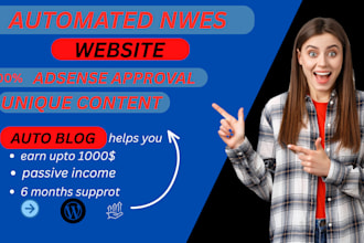 create an autoblog or autopilot automated news website adsense friendly