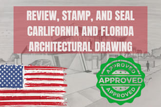 review stamp and seal california and florida architectural drawings floor plans