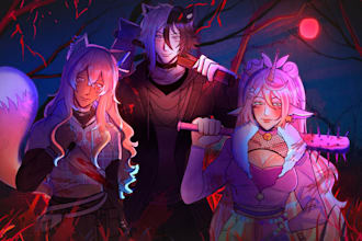 draw your oc or fanart sfw in my artstyle