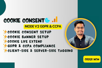 setup cookie consent v2 for gdpr and ccpa website privacy compliance