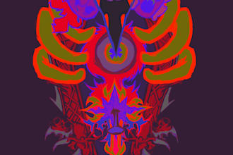 do a very psychedelic or gothic album cover
