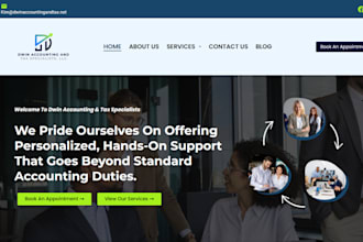 tax website finance website accounting website bookkeeping website