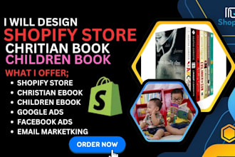design christian book, children book, christian ebook shopify store