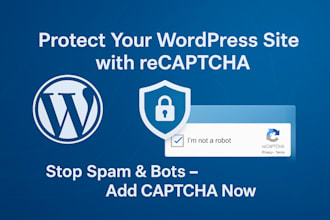secure your wordpress site by adding recaptcha or captcha