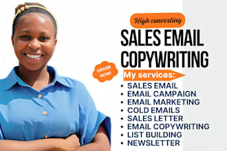 write sales email copywriting sales letter cold email automation newsletter