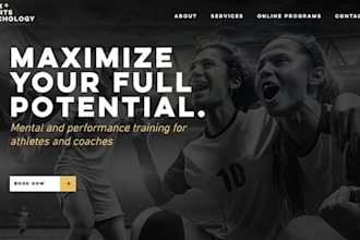 design sports website gym website functional website