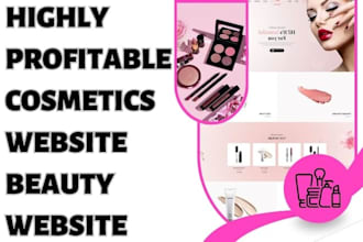 design cosmetics website spa salon website spa store beauty dropshipping website