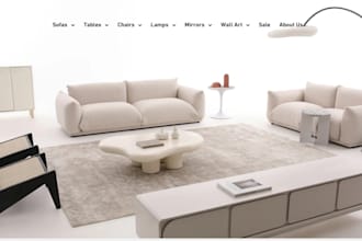 design home decor  furniture shopify store chairs interiors design website