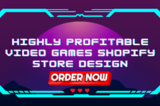 build video game shopify store gaming website video game dropshipping store