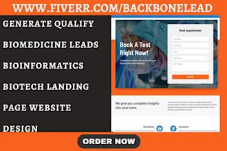 generate qualify biomedicine leads bioinformatics leads biotech website design
