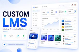 build a custom lms, elearning platform or course website