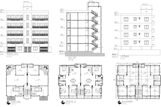 draw 2d floor plan in auto cad