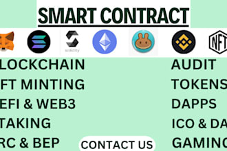 create erc20, erc721 erc1155 smart contract and web3 dapp