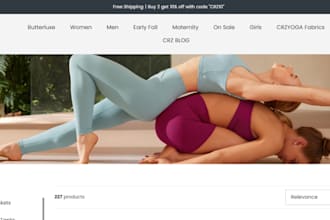 design yoga shopify store yoga clothing store yoga mat activewear website