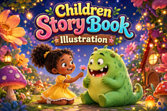 illustrate children story book illustration and children story book illustration