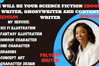 ghostwrite your amazing fantasy or science fiction piece