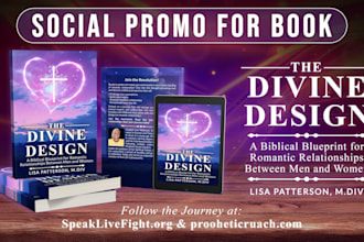 create social promo post, banner, video for your book, ebook