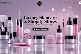 do skincare website cosmetics shopify store beauty lipstick store skincare store