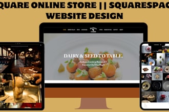 square website, square online store, square online, squarespace website design