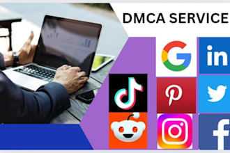 takedown copyright content from google,tiktok,ig,reddit,yt,x and fb by  dmca